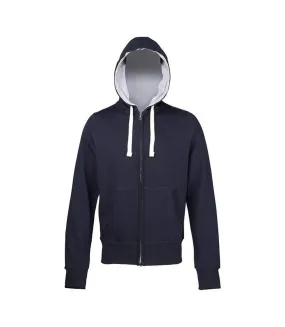 Womens/ladies chunky hoodie french navy Awdis